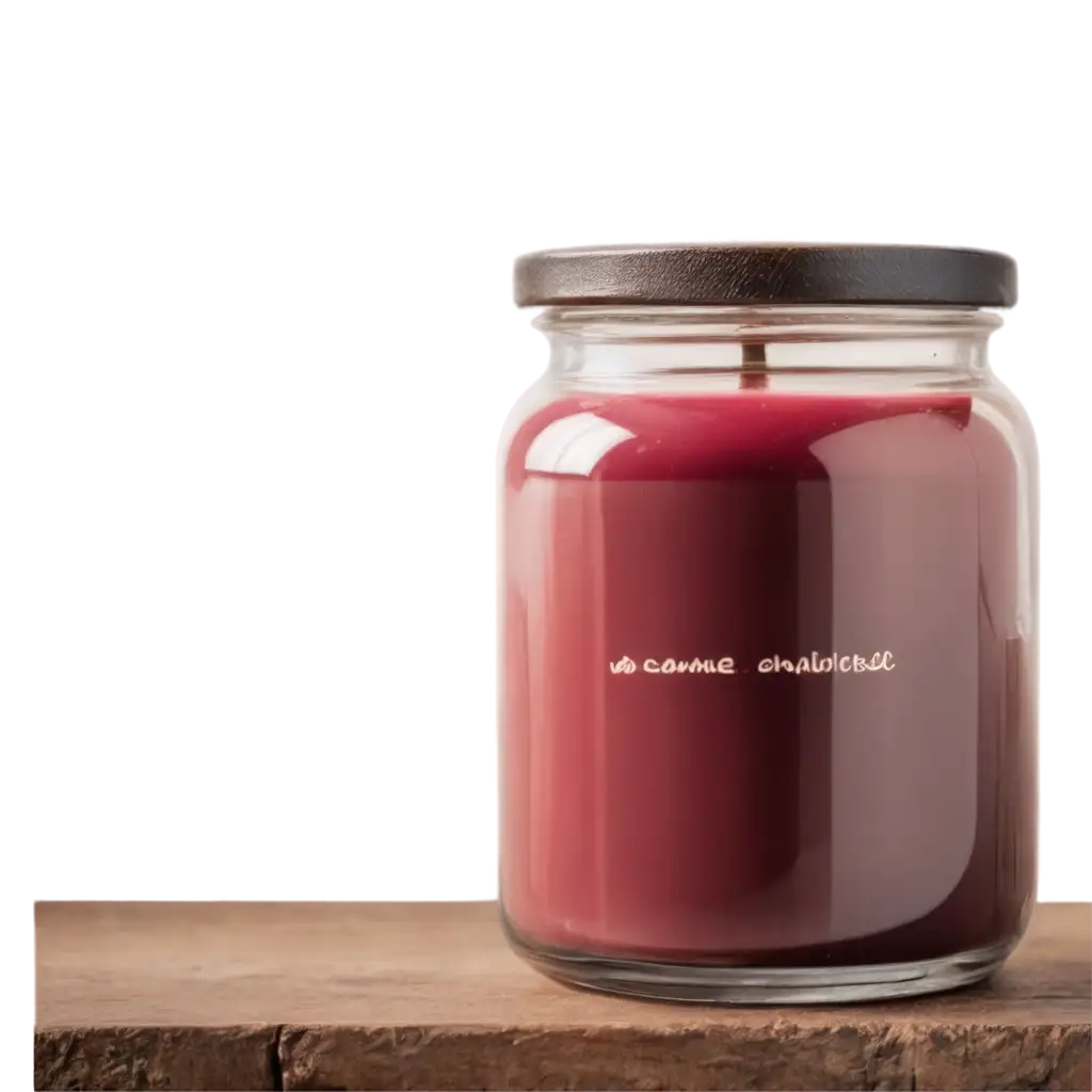 PNG-Image-Usage-ScenariosAesthetic-Candle-PNG-in-Transparent-Glass-Jar-with-Warm-Lighting-Retro-Vintage-Style