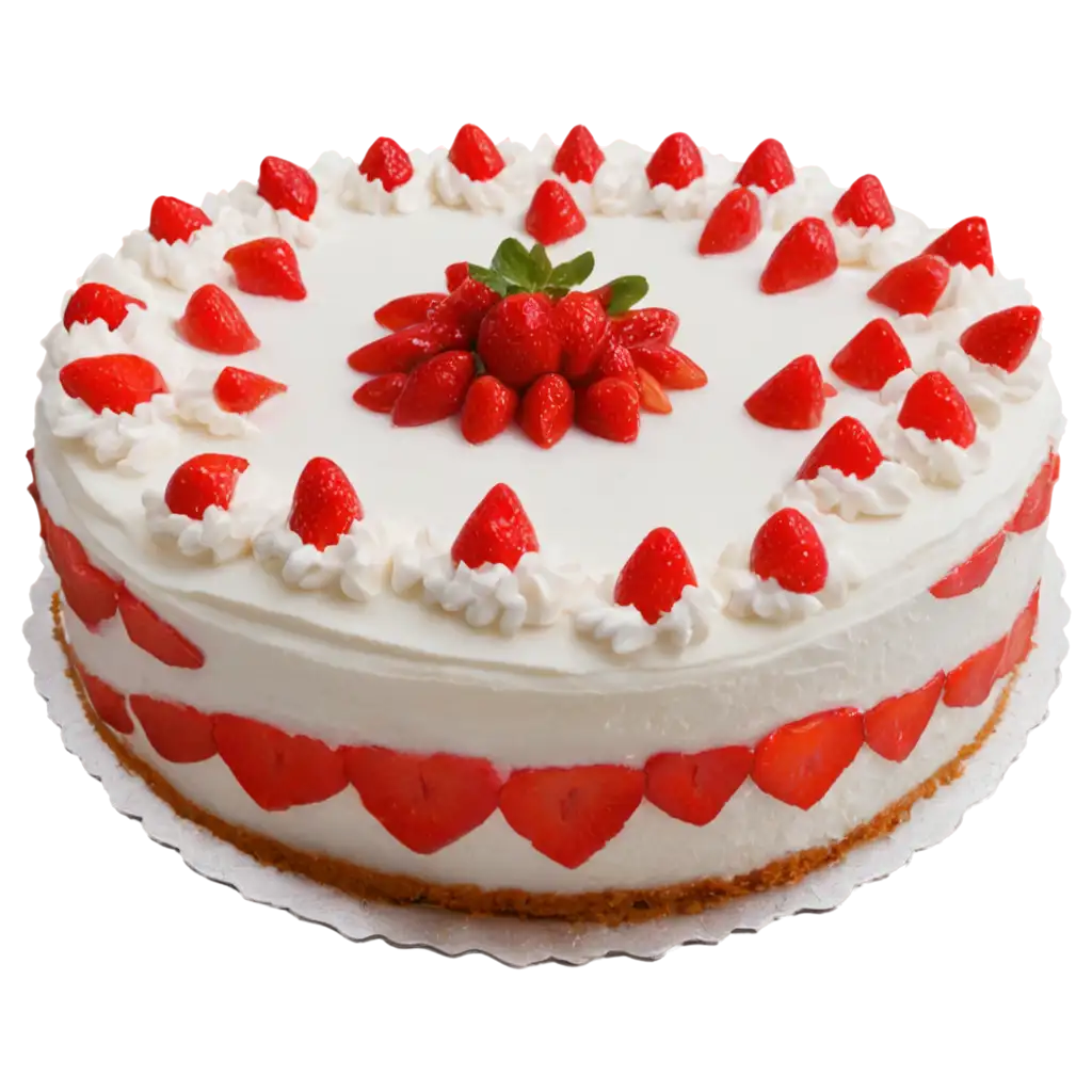 Strawberry-Fresh-Cream-Cake-PNG-Image-HighQuality-and-Transparent-for-Digital-Design