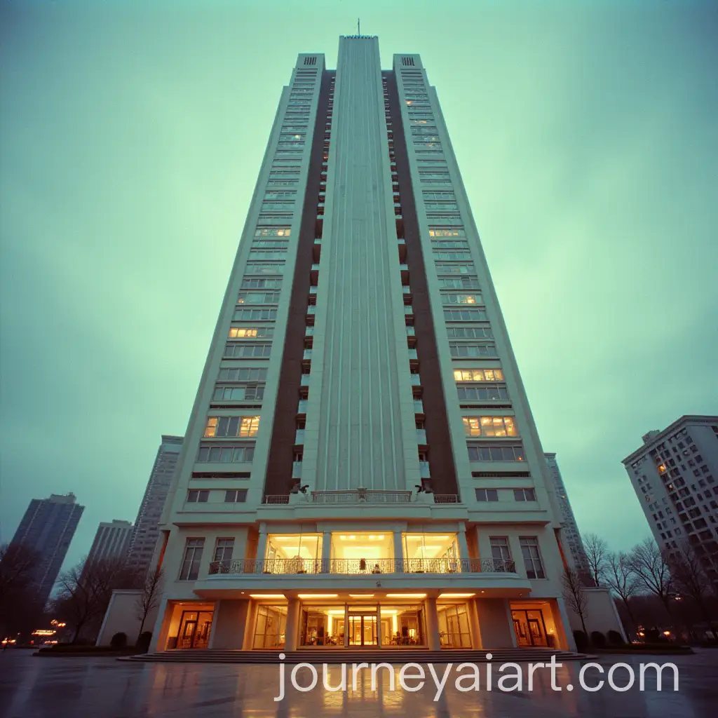 1980s-Retro-Skyscraper-Lobby-with-Vibrant-Colors