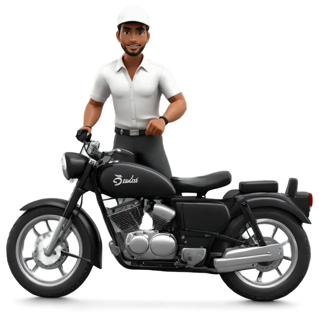 RealisticPNG-Image-SEO-Analysis-3D-PNG-Image-of-a-Service-Man-Riding-a-Bullet-ES-350-Motorcycle-for-Customer-Service-with-Professional-Branding