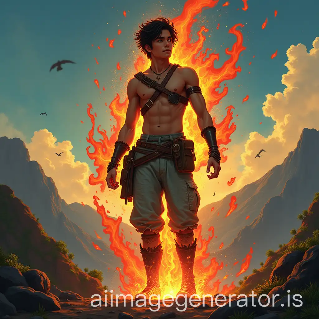Synopsis In a world where countries awaken ancient Elemental Avatars, each nation must choose a young person to represent their soul and culture. That young person receives a fragment of ancestral power and participates in the Heart of the World Tournament, a global battle that will decide the fate of the Earth. From the mountains of Boaco, Nicaragua, an unexpected warrior emerges: Joel, a 21-year-old strong, stubborn and loyal young man, raised in the country with principles of respect for nature and hard work. When the spirit of the Nahualcuan volcano chooses him as representative of Nicaragua, his life changes forever. With fire and earth power at his disposal, Joel will have to face other chosen ones from powerful nations, while a dark force threatens to consume the Avatars' souls… and humanity. Animation in Japanese manga style