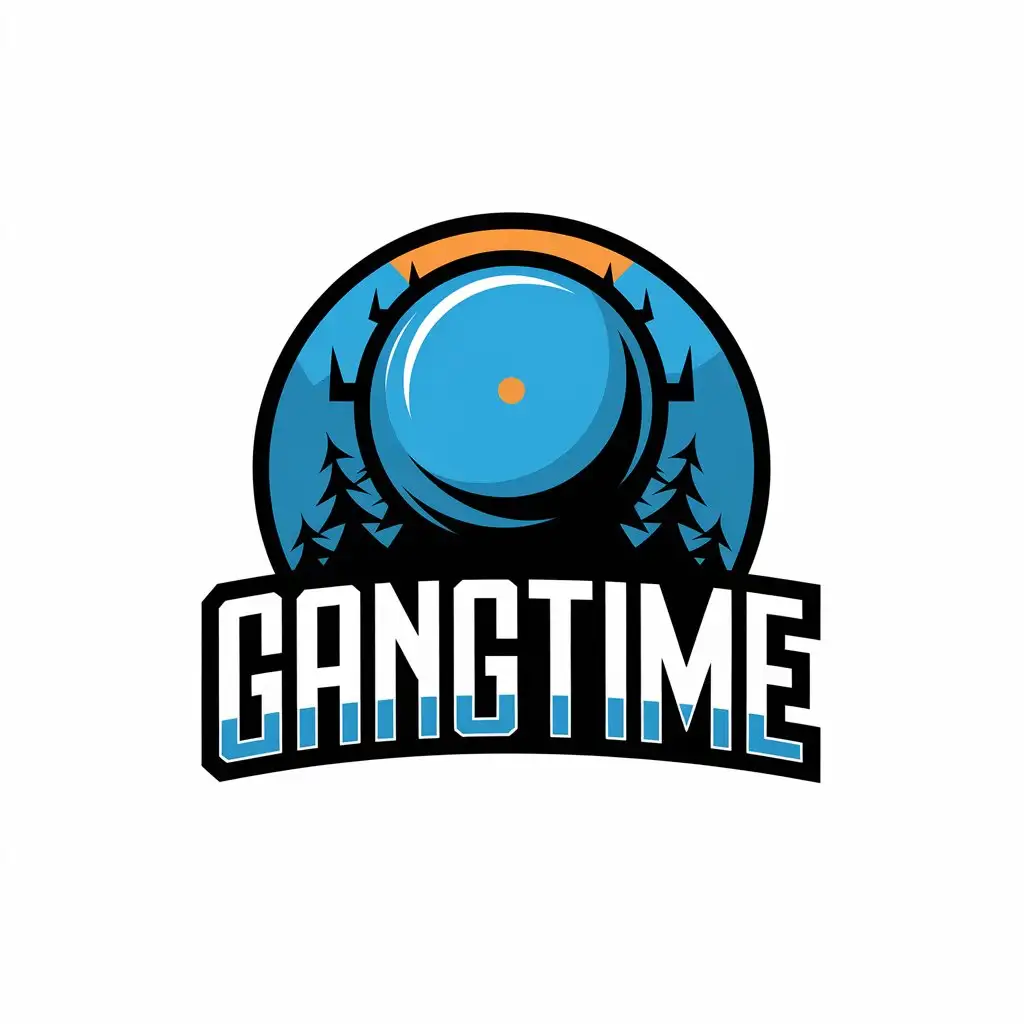 LOGO-Design-for-GangTime-Blue-Frisbee-with-Hardcore-Competitive-and-Friendly-Style-for-Sports-Fitness-Industry