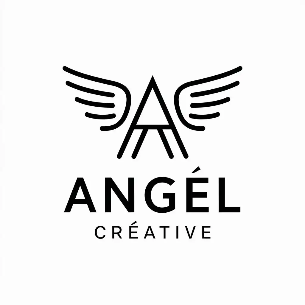 LOGO-Design-for-Angel-Crative-Angel-Creative-Text-with-Moderate-Design-for-Others-Industry