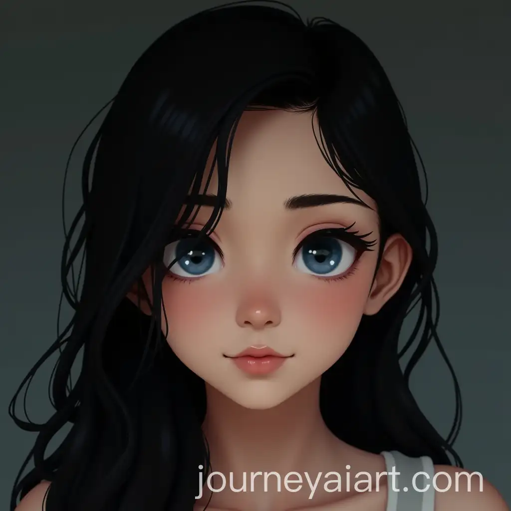 Young-Woman-with-Black-Hair-and-Blue-Eyes-in-a-Studio-Setting