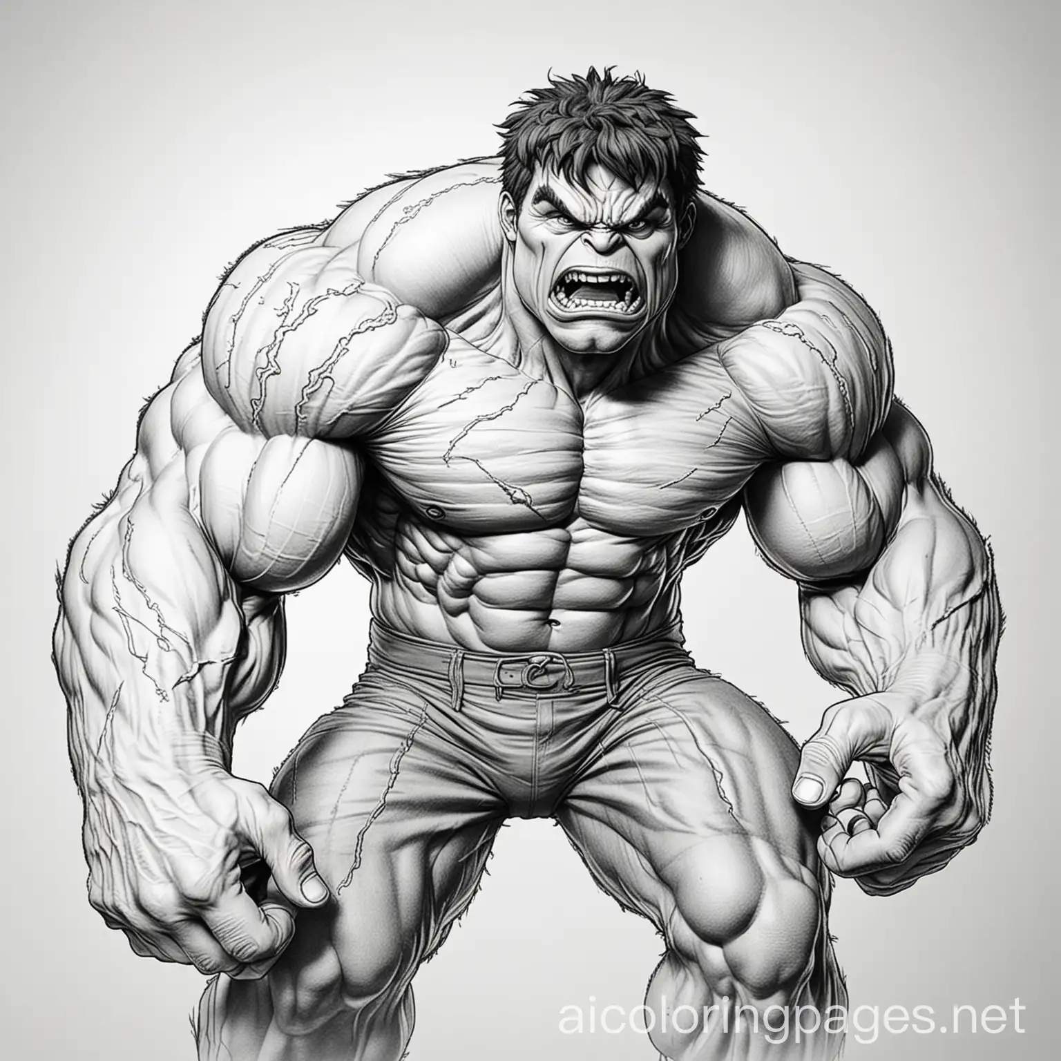 Scary-Hulk-Coloring-Page-in-Black-and-White-Line-Art