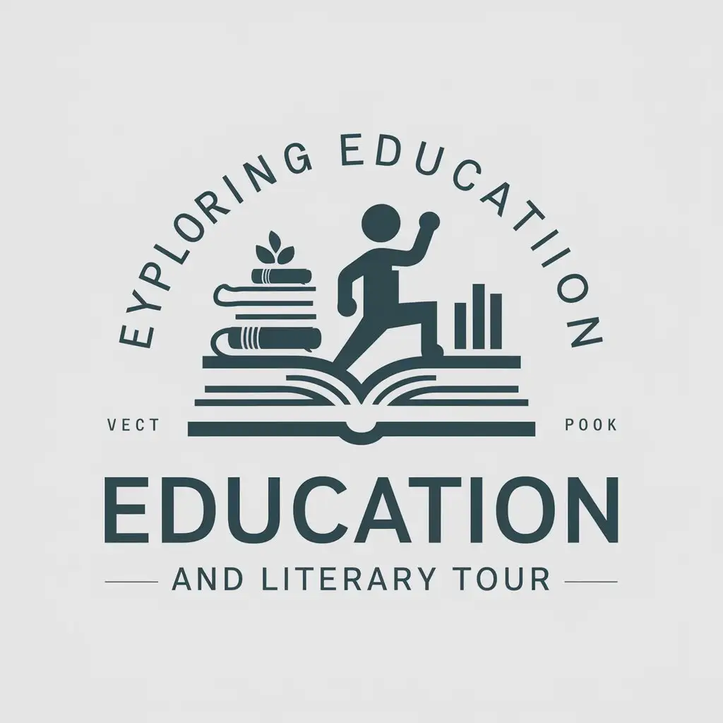 LOGO-Design-for-Exploring-Education-and-Literary-Tour-Books-and-Exercise-Person-Symbol