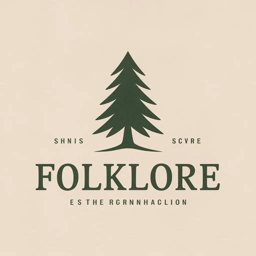 LOGO-Design-for-Folklore-Pine-Tree-Symbol-in-Moderate-Style