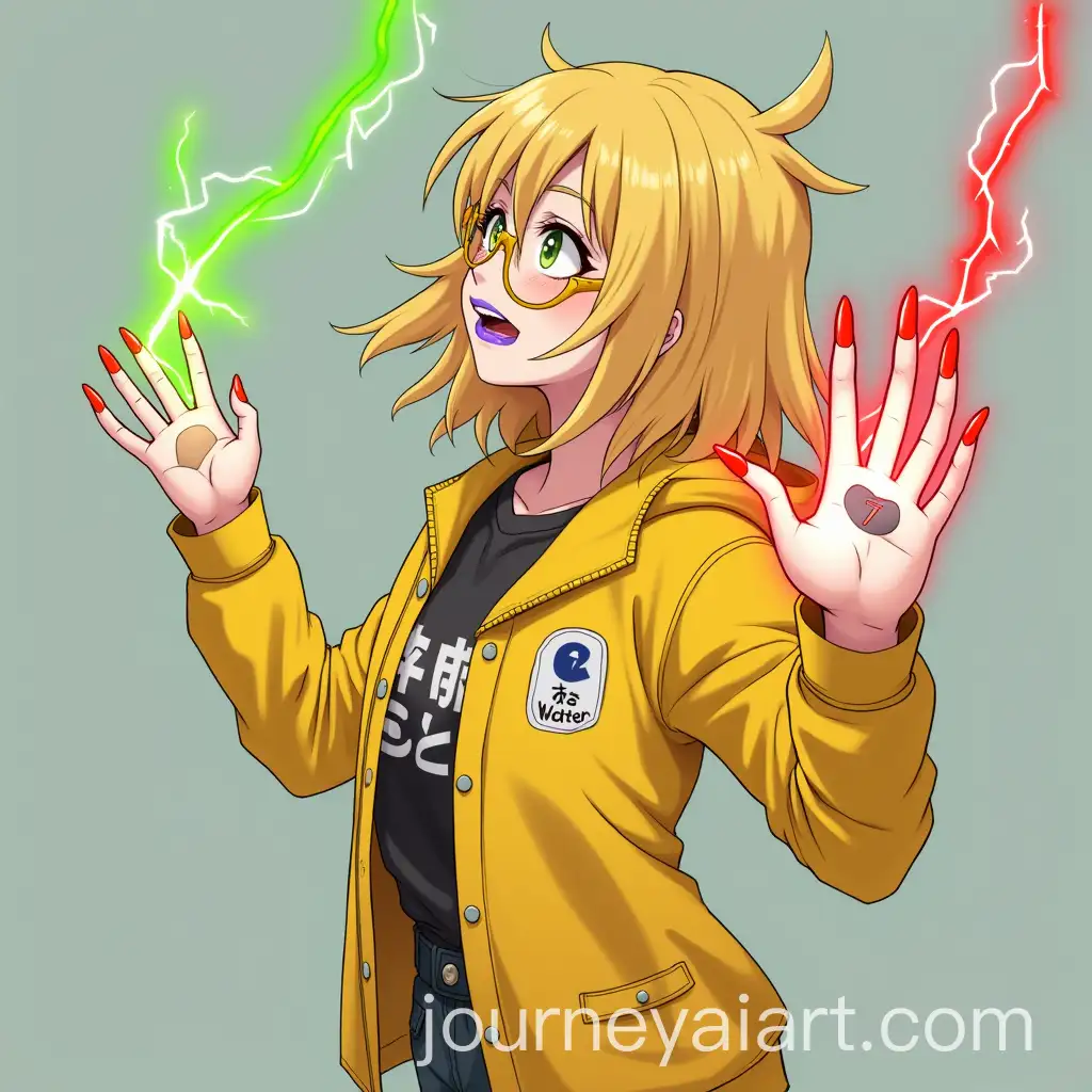Realistic-Girl-with-Yellow-Hair-and-Purple-Lips-Japanese-Water-Badge-and-Energy-Stream