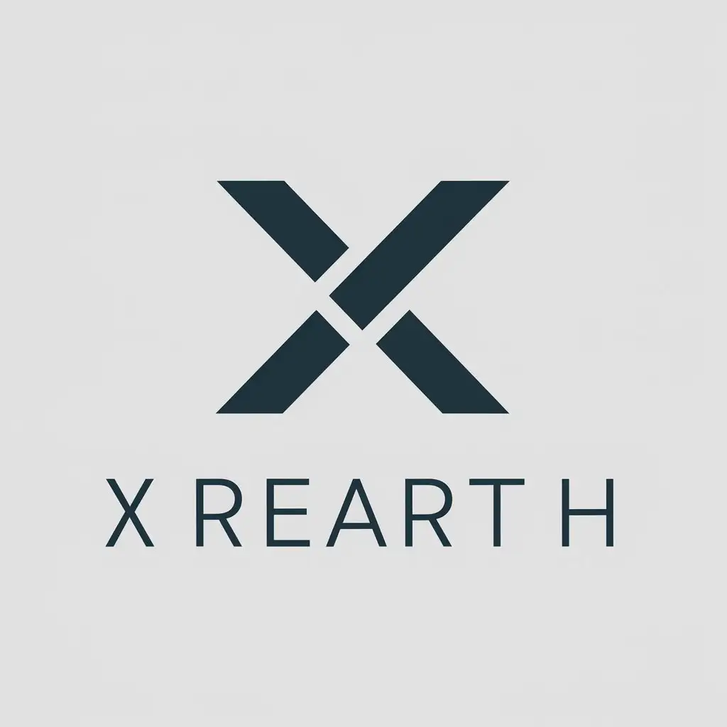 a vector logo design,with the text "XRearth", main symbol:xr earth,Minimalistic,be used in Technology industry,clear background