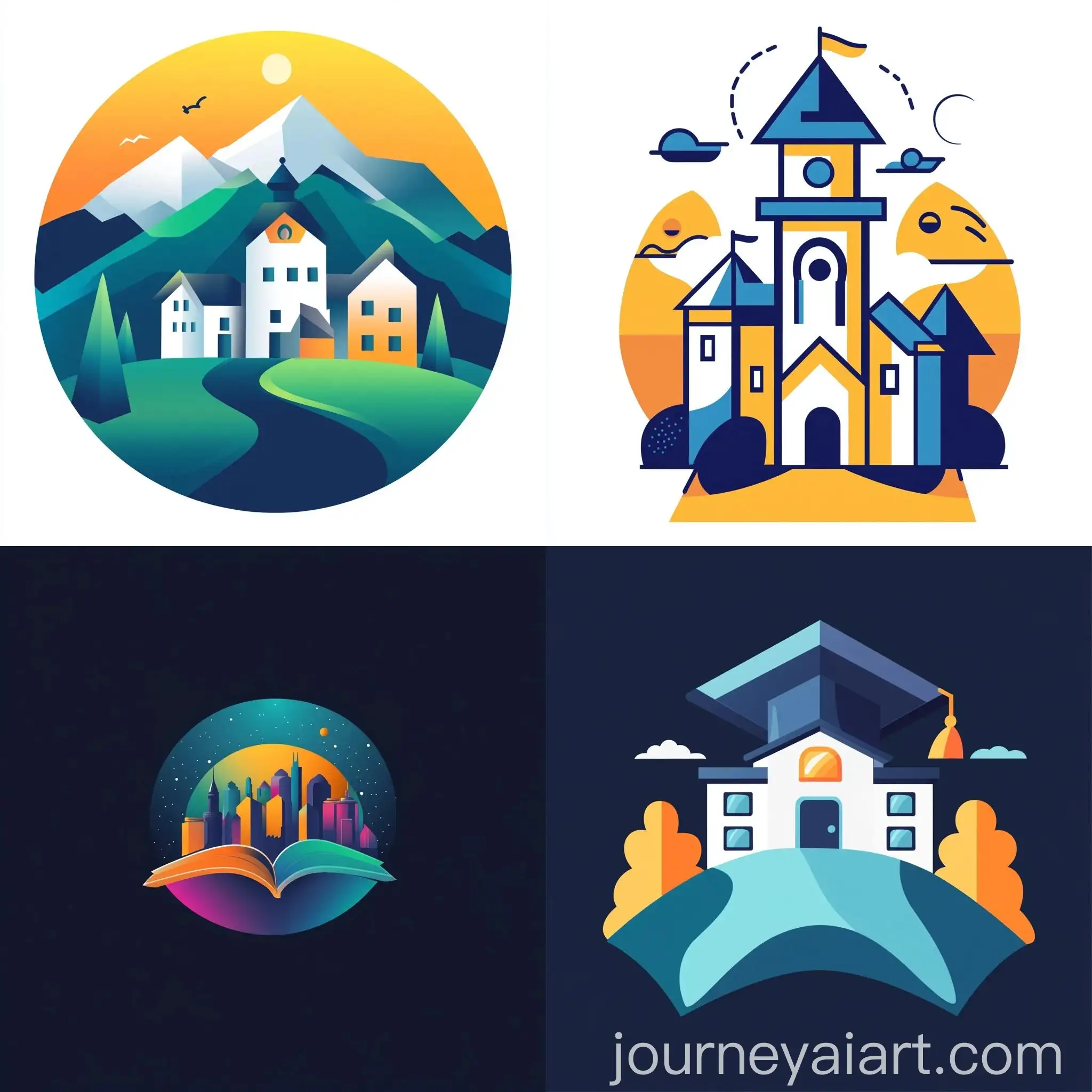 Modern-Flat-Logo-Design-for-Panorama-Online-School