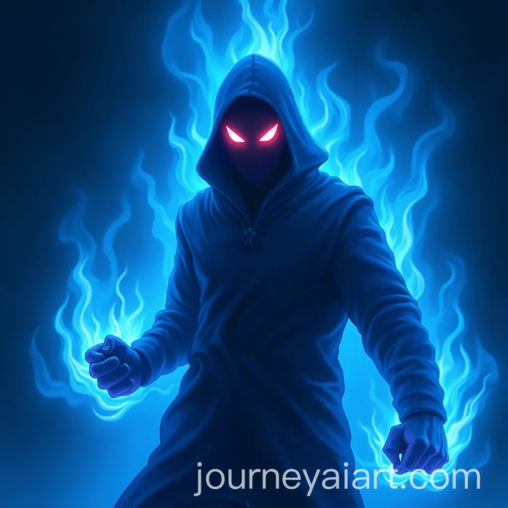 Energetic-Shadow-Fighter-with-Glowing-Eyes-in-Blue-Flame-Background