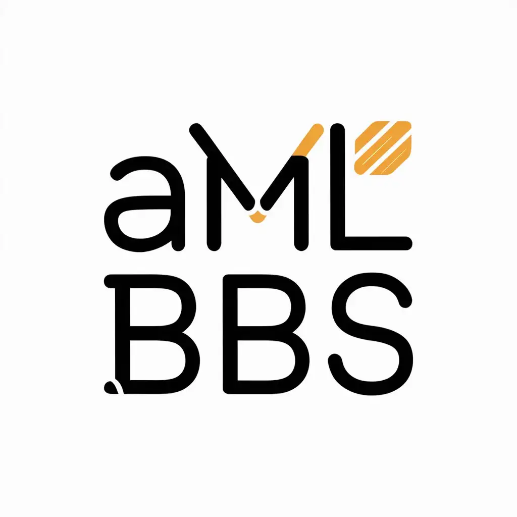 LOGO-Design-for-AML-BBS-Minimalistic-Internet-Forum-Vector-Logo