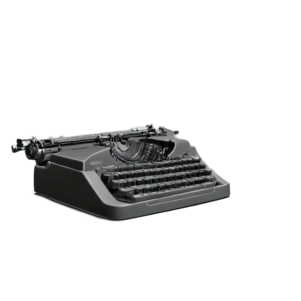 Typewriter-PNG-Image-for-Enhanced-Clarity-and-Versatility