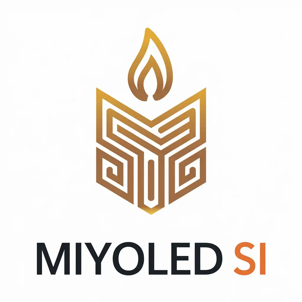 LOGO-Design-for-Miyoled-si-Elegant-Candle-Symbol-in-Vector-Art