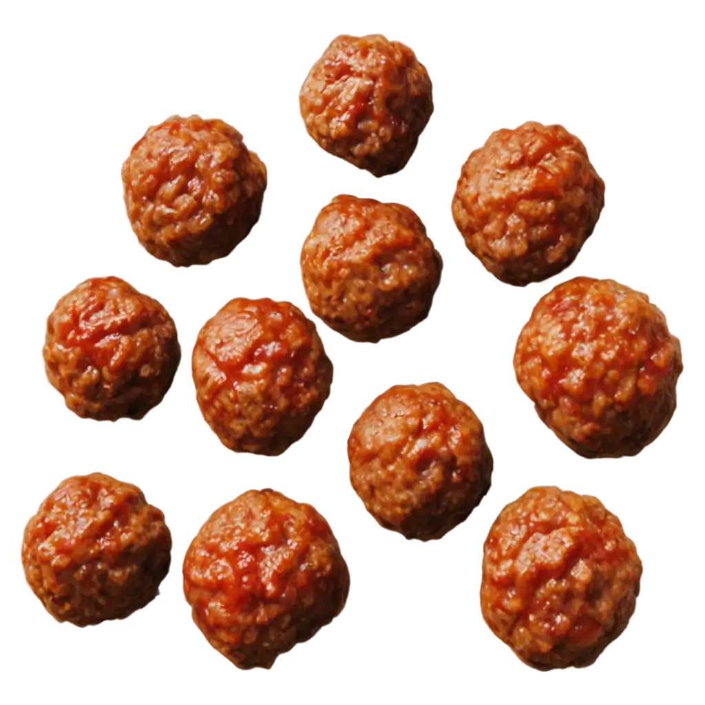 Meatballs-PNG-Image-Vibrant-and-Appetizing-NoShadow-Illustration