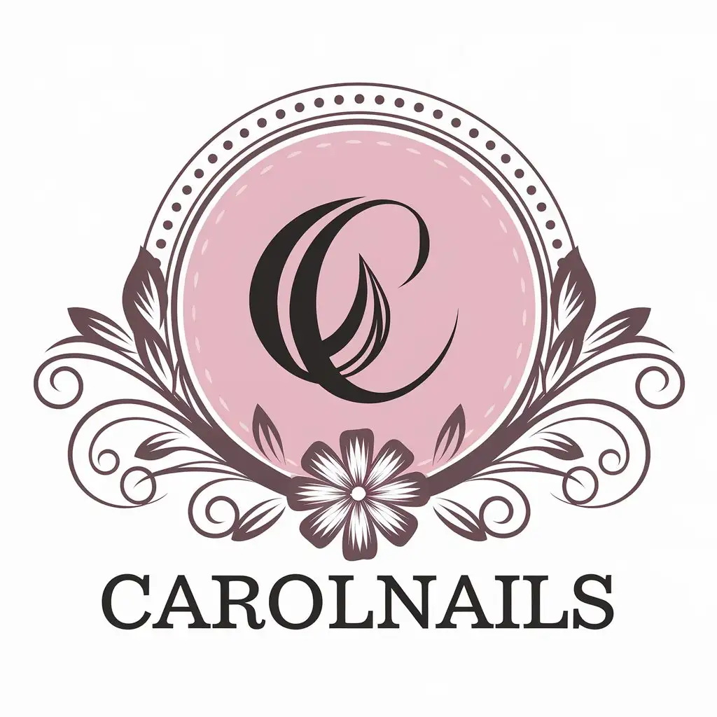 LOGO-Design-For-CarolNails-Elegant-and-Modern-Vector-Logo-with-Nail-Symbol-for-Beauty-Spa-Industry