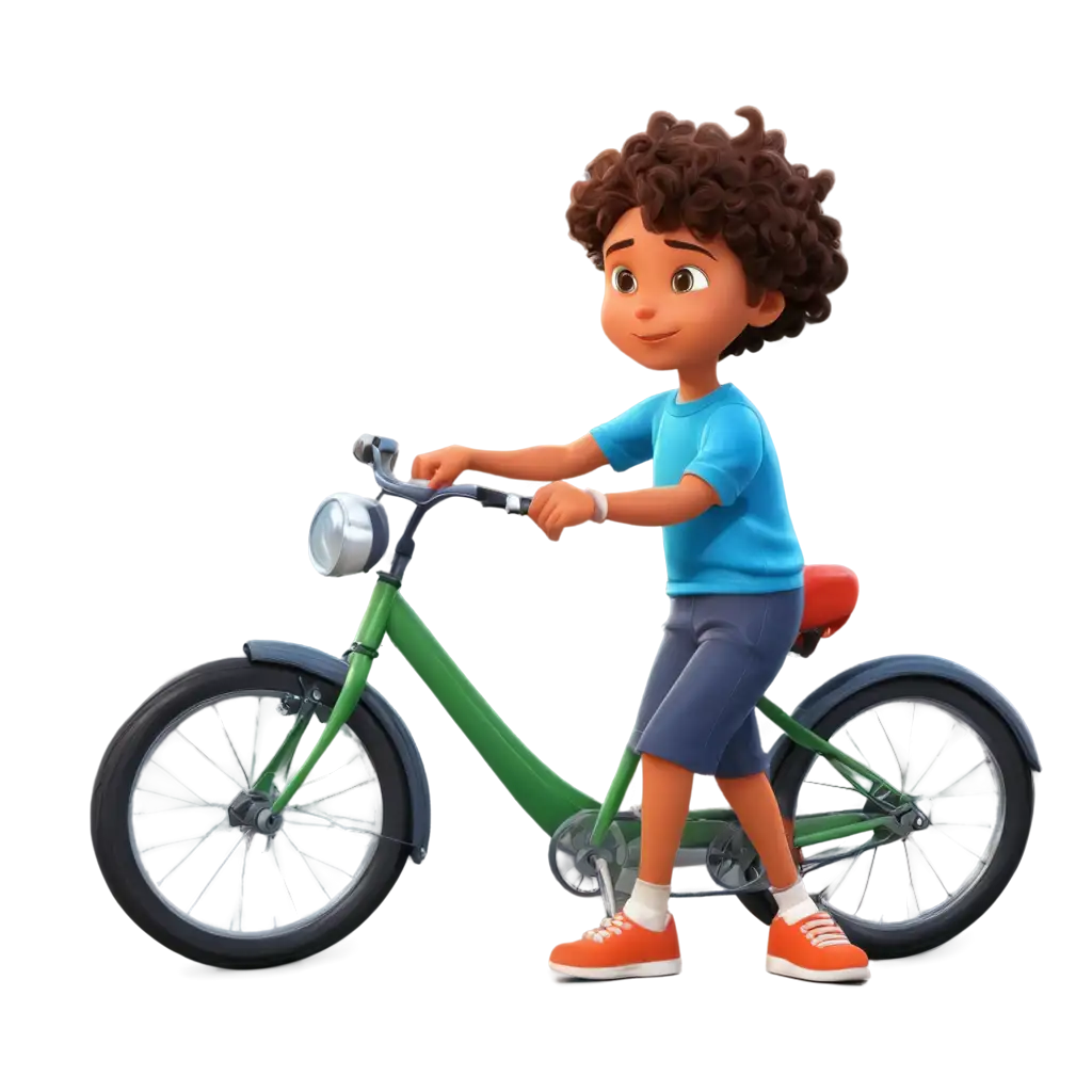 Sunny-Day-Bike-Learning-Moment-PNG-for-Kids-Under-10-Years-Old-in-Flat-Cartoon-Style