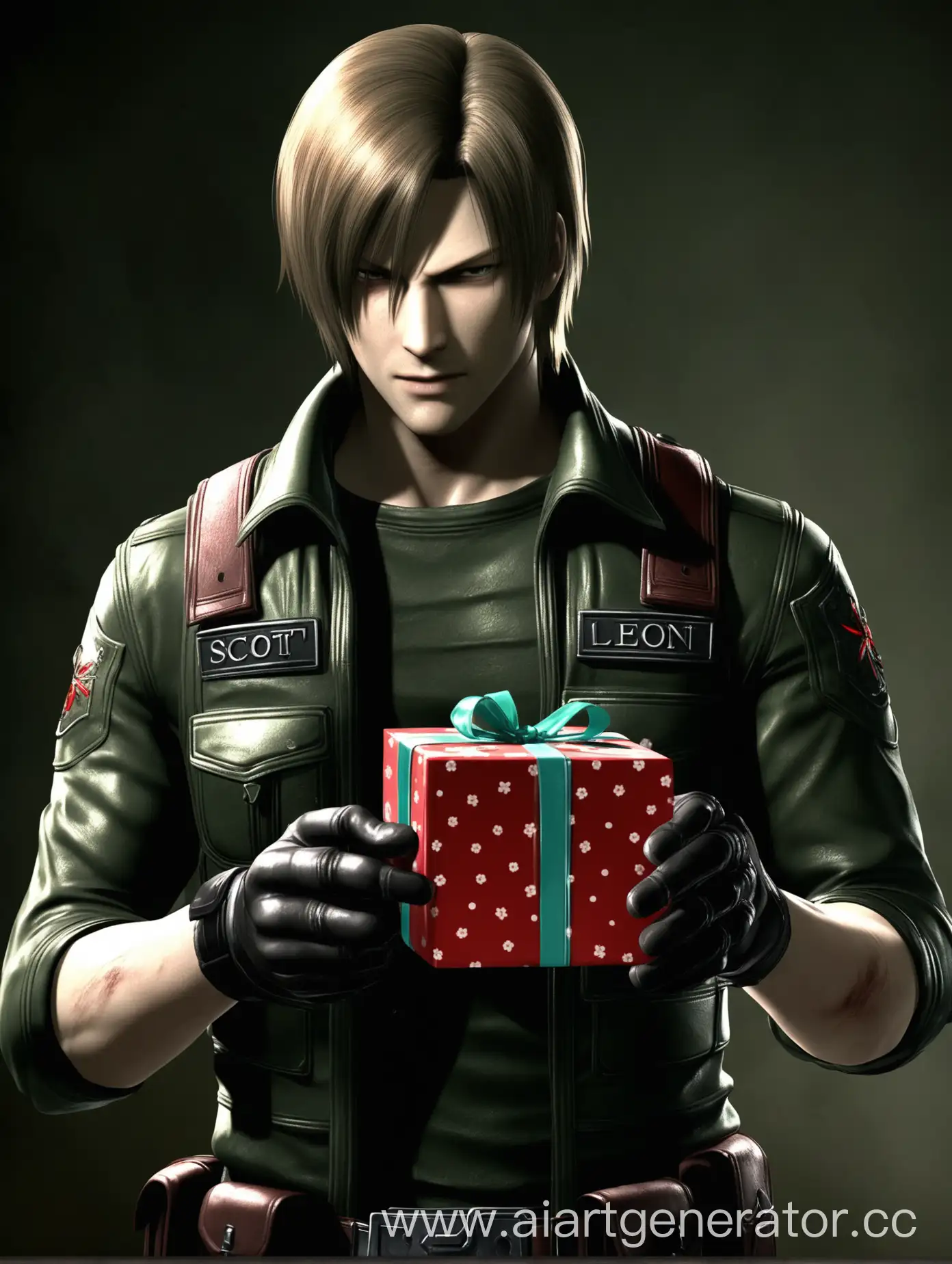 Leon-Scott-Kennedy-Birthday-Present-Resident-Evil-Fan-Art