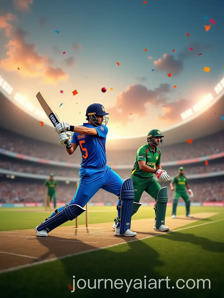 HighEnergy-Cricket-Match-between-India-and-Pakistan-in-Packed-Stadium
