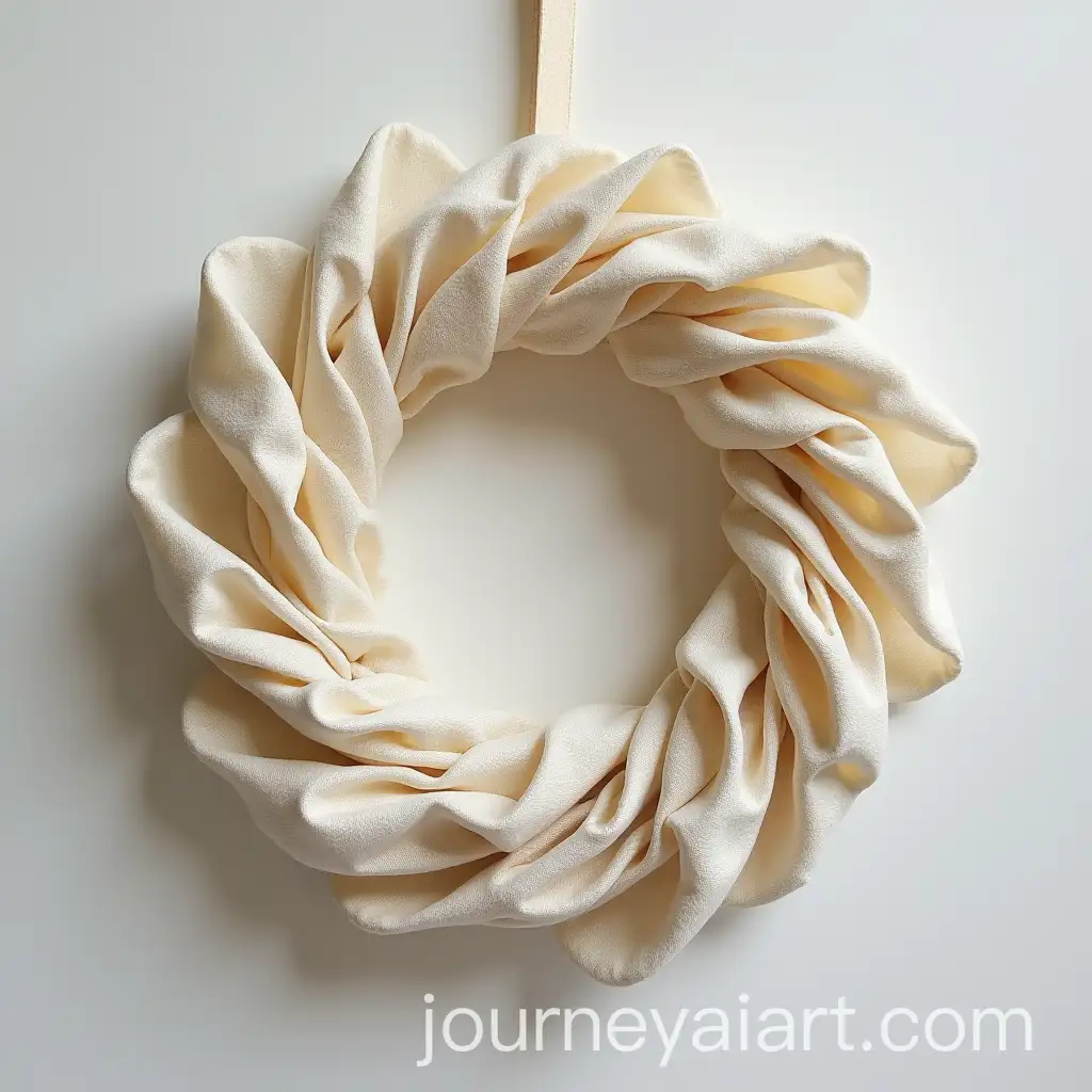 Unbleached-Cotton-Fabric-Funeral-Wreath-with-Safety-Pins