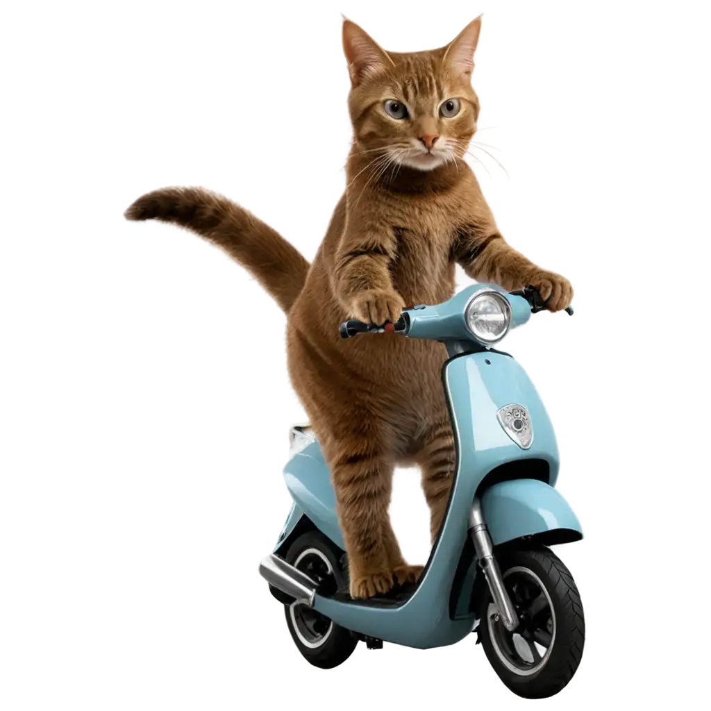 Cute-Cat-Driving-Scooter-PNG-A-Fun-and-Engaging-Image-for-All-Uses