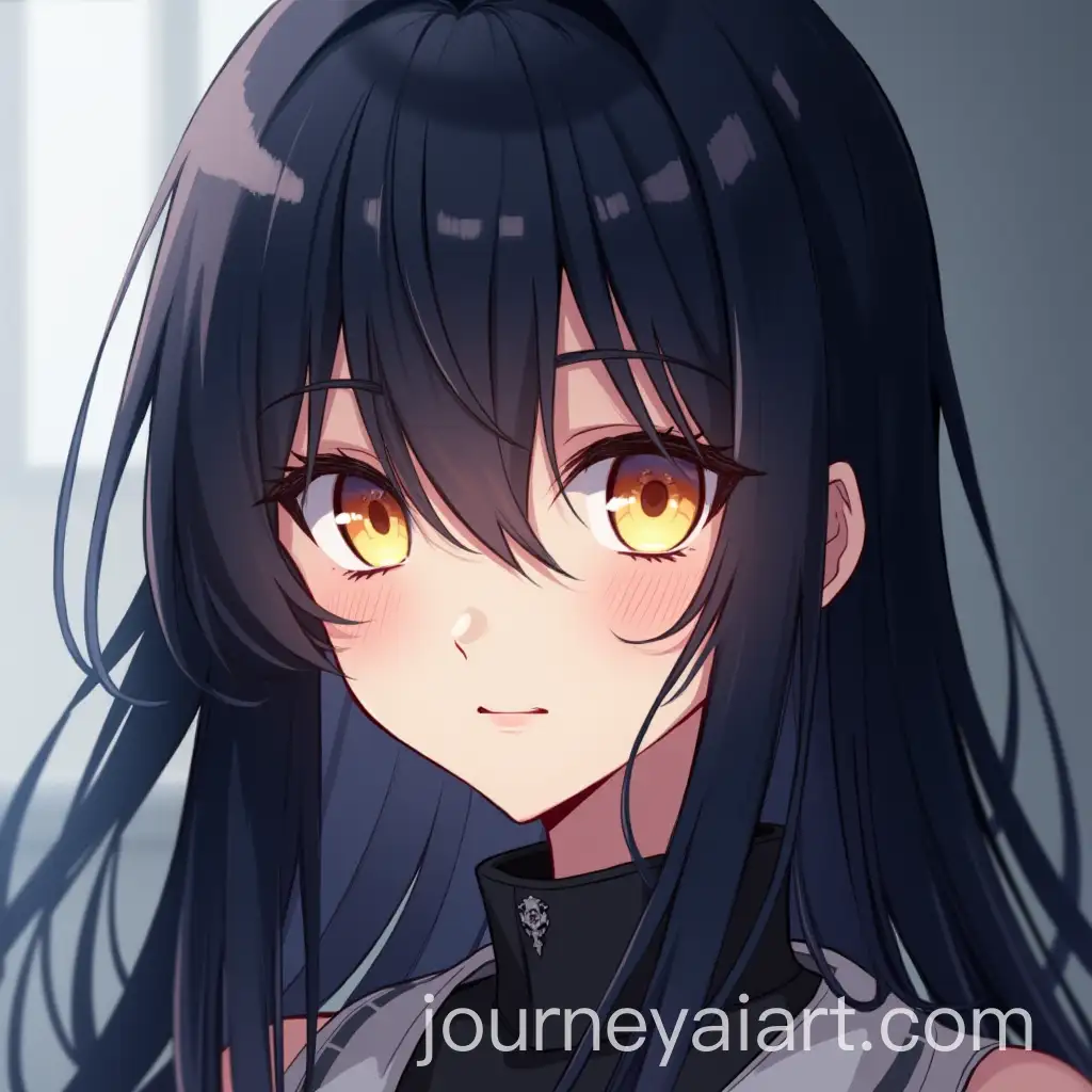 Character-with-YellowishRed-Eyes-and-ShoulderLength-Hair-with-Feminine-Features