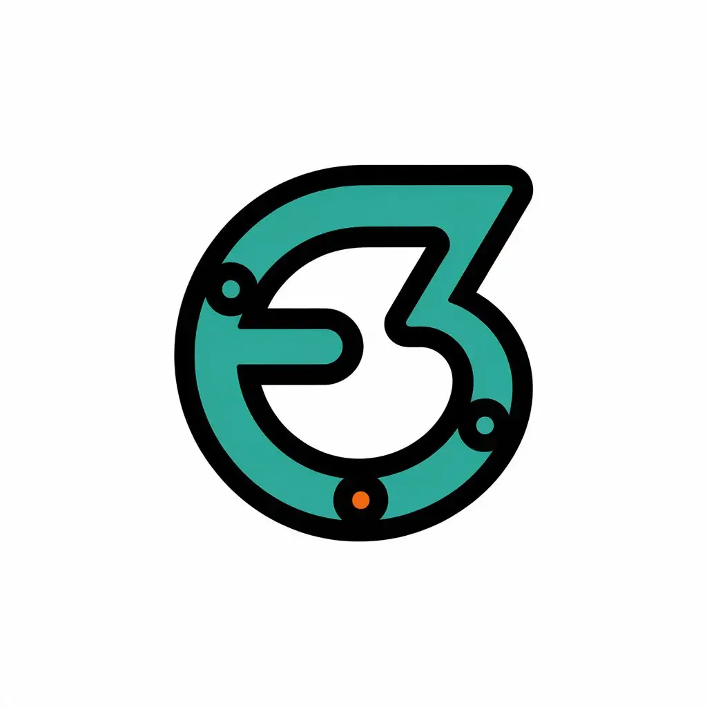 LOGO Design for E3 Modern and Minimalist E3 Symbol for Technology Industry