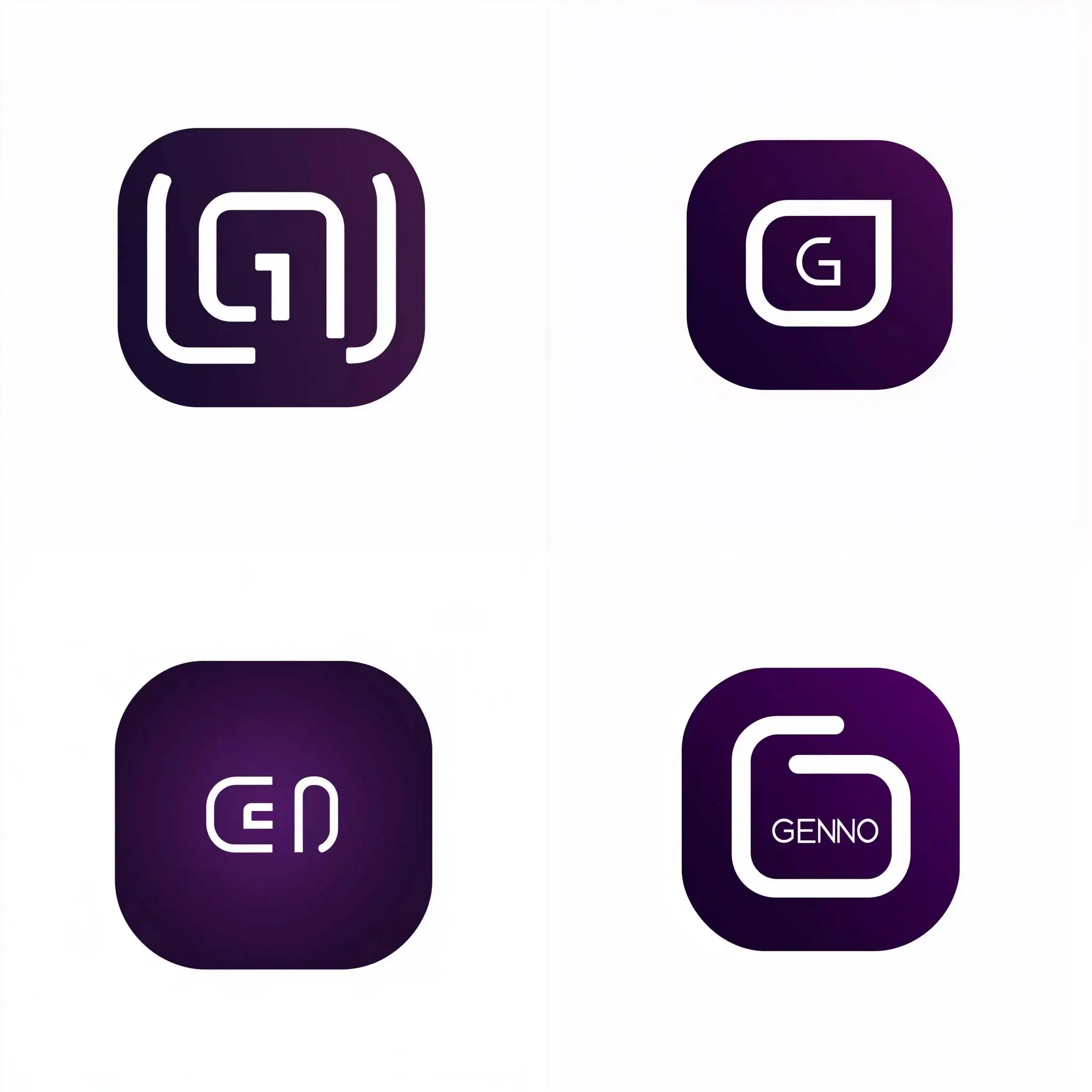 Sleek-and-Innovative-GEENO-Logo-Design-in-Deep-Purple