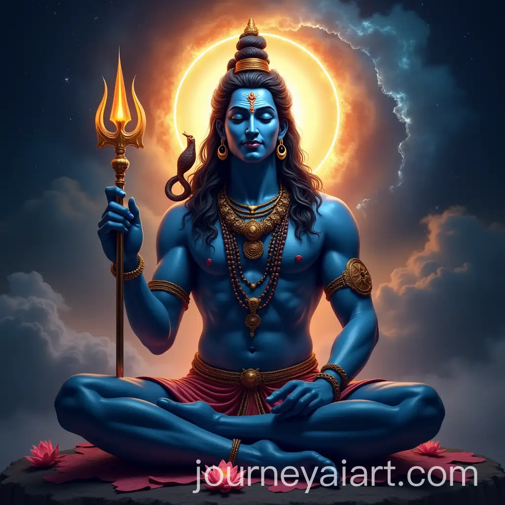 Lord-Shiva-Meditating-in-Cosmic-Space-with-Divine-Energy-Halo