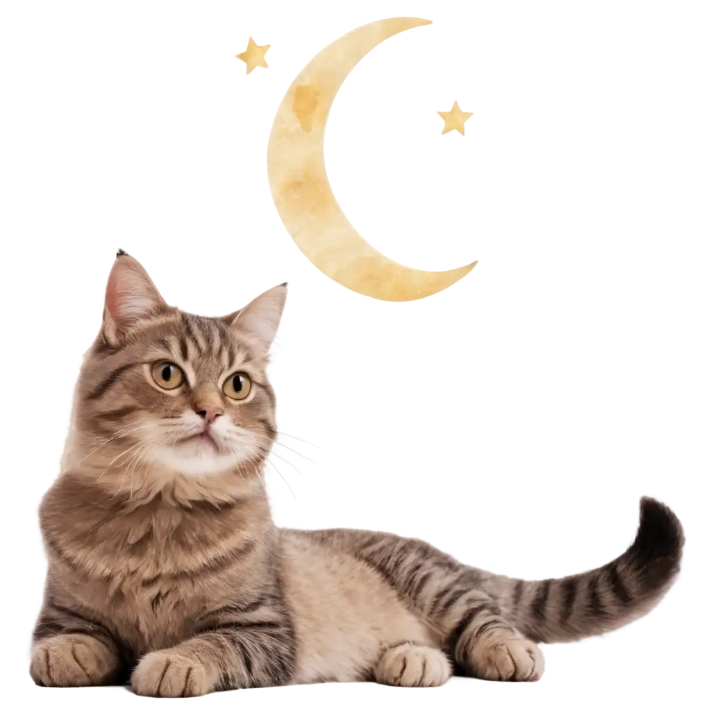 Cat-on-the-Moon-PNG-HighQuality-Image-for-Versatile-Usage