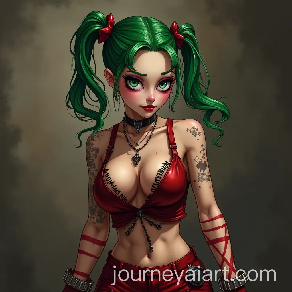 Joker-Themed-Tank-Girl-Artwork