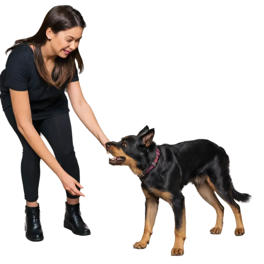 Playful-Man-with-Dog-PNG-Heartwarming-Image-of-a-Man-Enjoying-Time-with-His-Canine-Companion