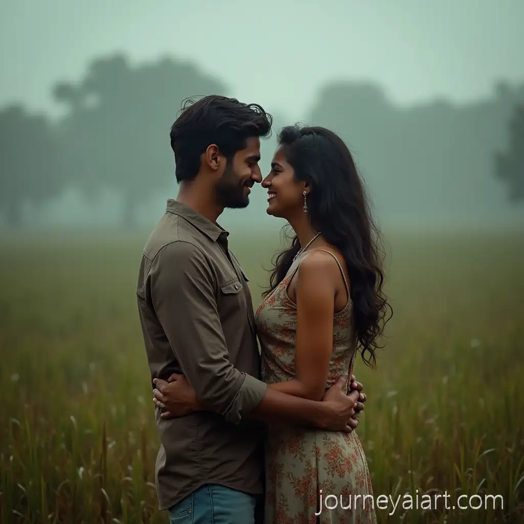Young-Couple-Embracing-inYoung-couple-in-rain-a-Lush-Indian-Rainy-Landscape