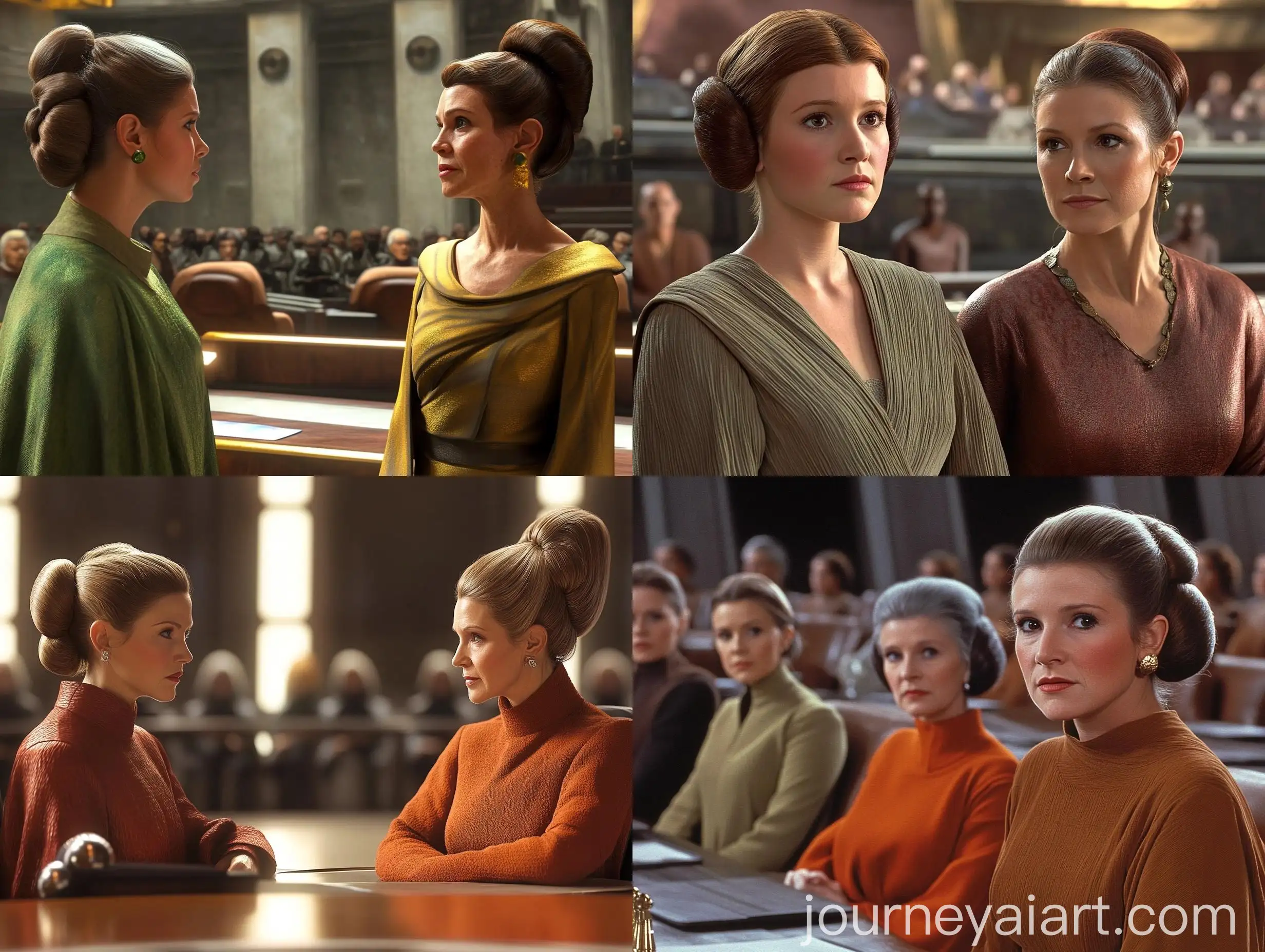 Young-Carrie-Fisher-as-Leia-Organa-and-Hera-Syndulla-Meeting-at-New-Republic-Senate