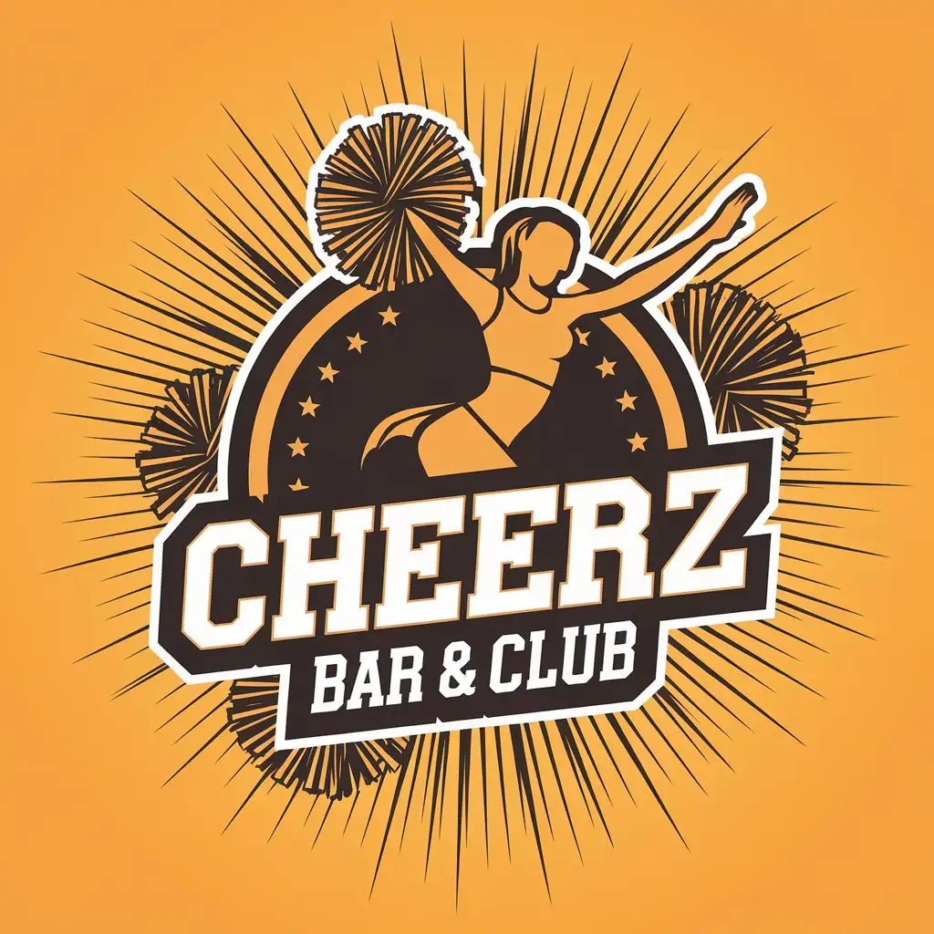 LOGO Design for CHEERZ Bar Club Cozy Christmas Theme with Snowflakes and Warm Colors