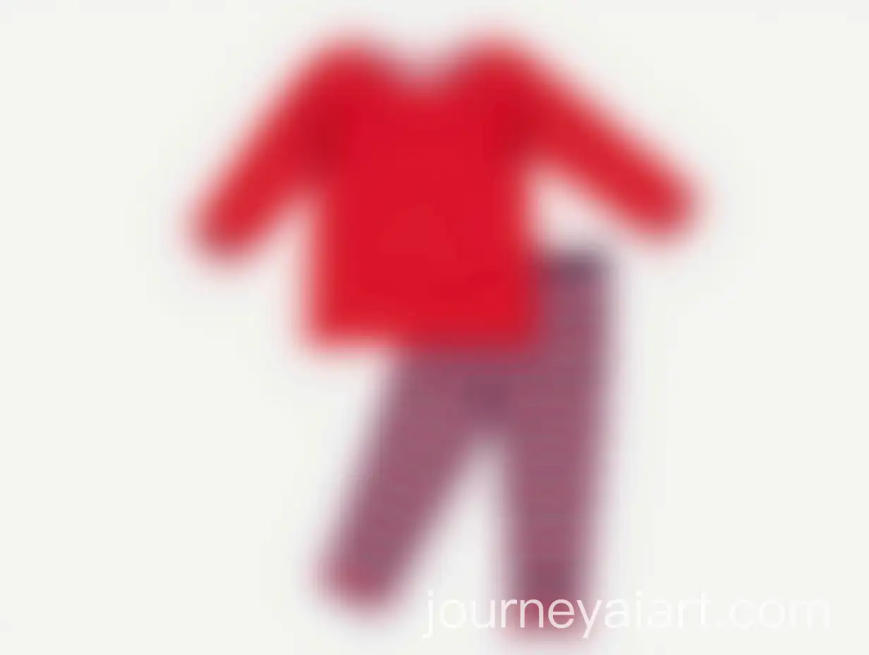 Toddler-Girl-in-Red-and-Blue-Checkered-Pajamas