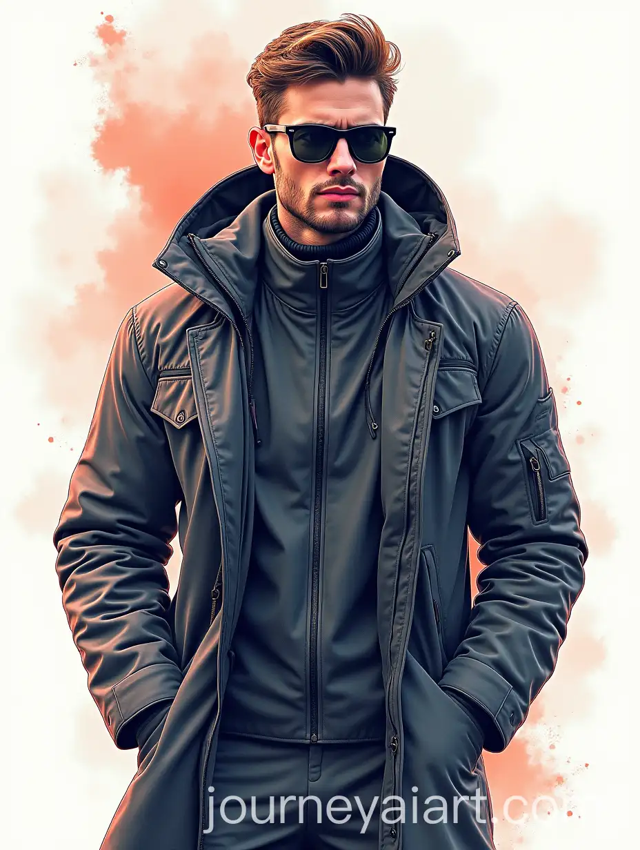 Futuristic-Mens-Fashion-Magazine-Design-with-Watercolor-and-3D-Elements