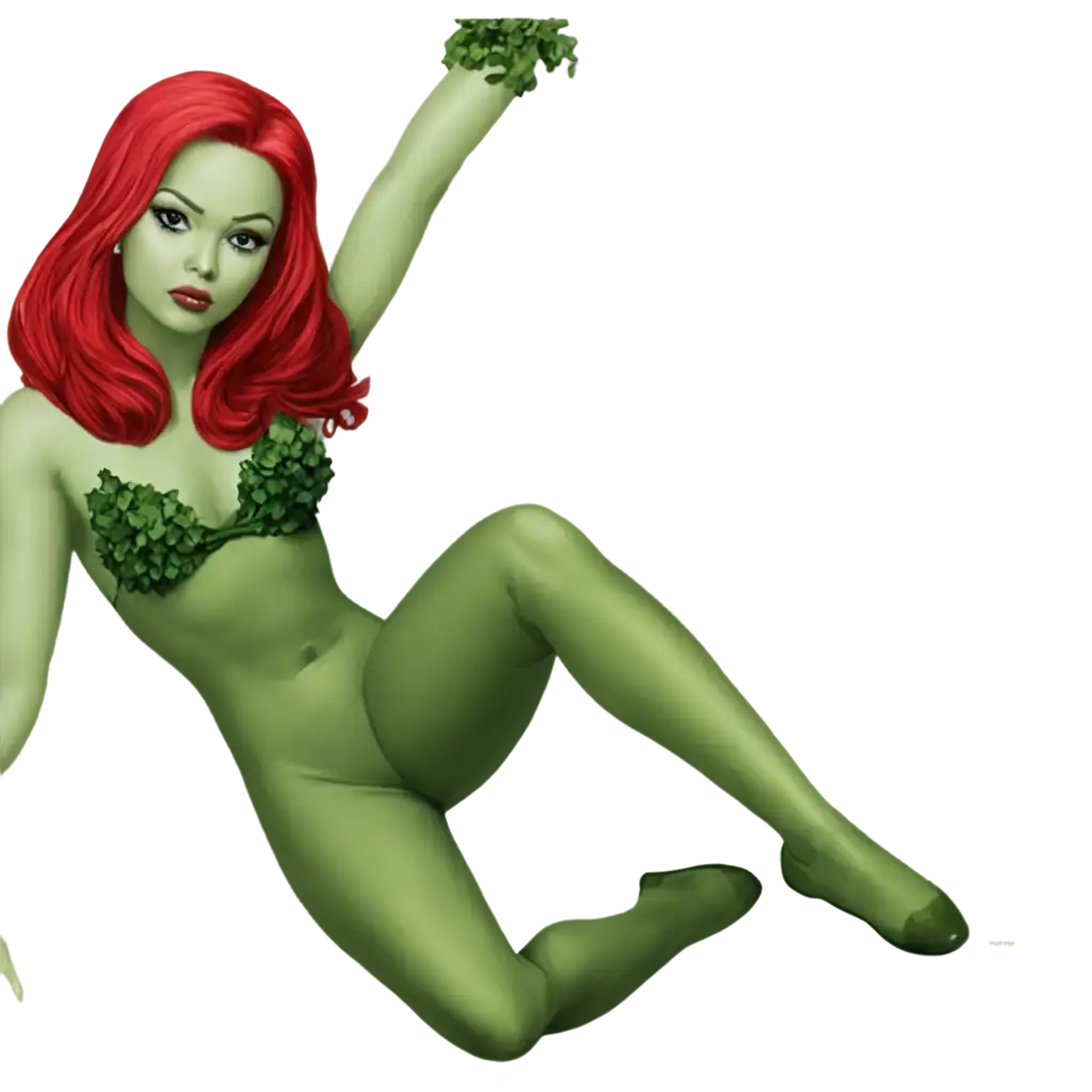 Poison-Ivy-vs-Batichica-PNG-Image-Epic-Clash-of-Villains-in-HighResolution-Format