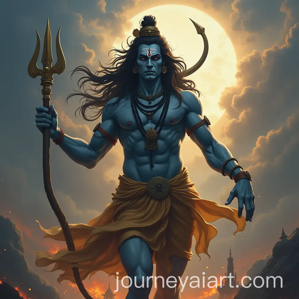 Lord-Shiva-Expressing-Divine-Wrath