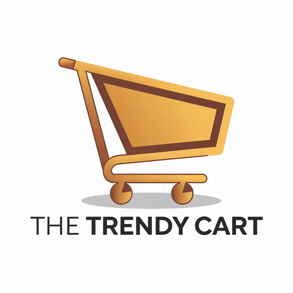 LOGO Design for The Trendy Cart Modern Realistic Style with Clear Background