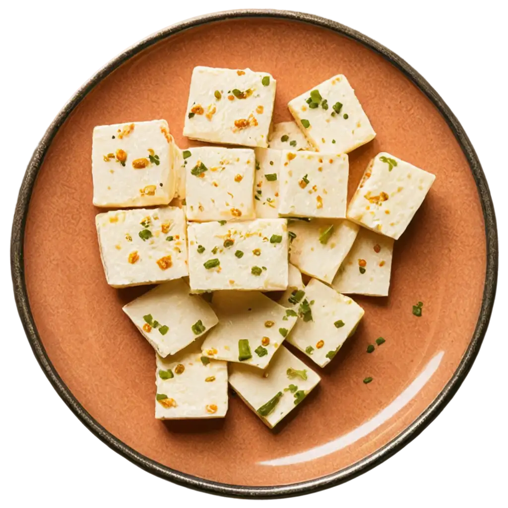 Paneer-PNG-Transparent-Image-on-a-Plate-HighQuality-Food-Graphic-for-Versatile-Use