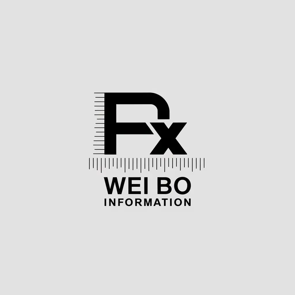 LOGO-Design-For-Wei-Bo-Information-Minimalistic-Vector-with-Pixel-Symbol-for-Internet-Industry