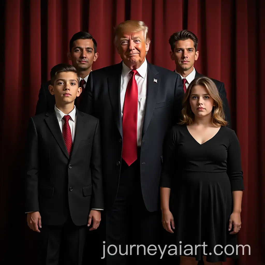 MafiaInspired-Trump-Family-Portrait-in-the-Style-of-The-Godfather-and-Sopranos