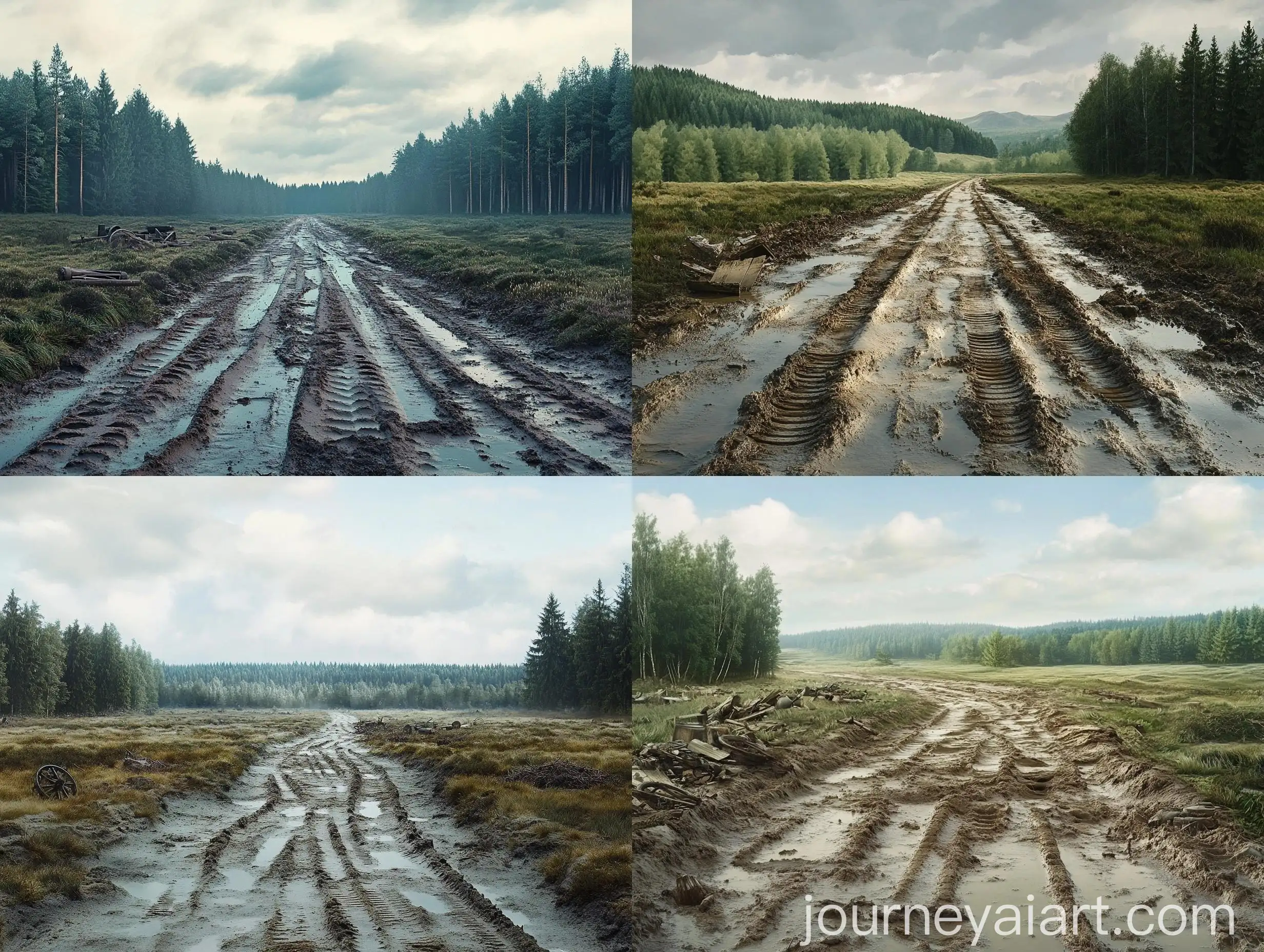 Historic-Napoleonic-Army-Route-Through-Russian-Steppes