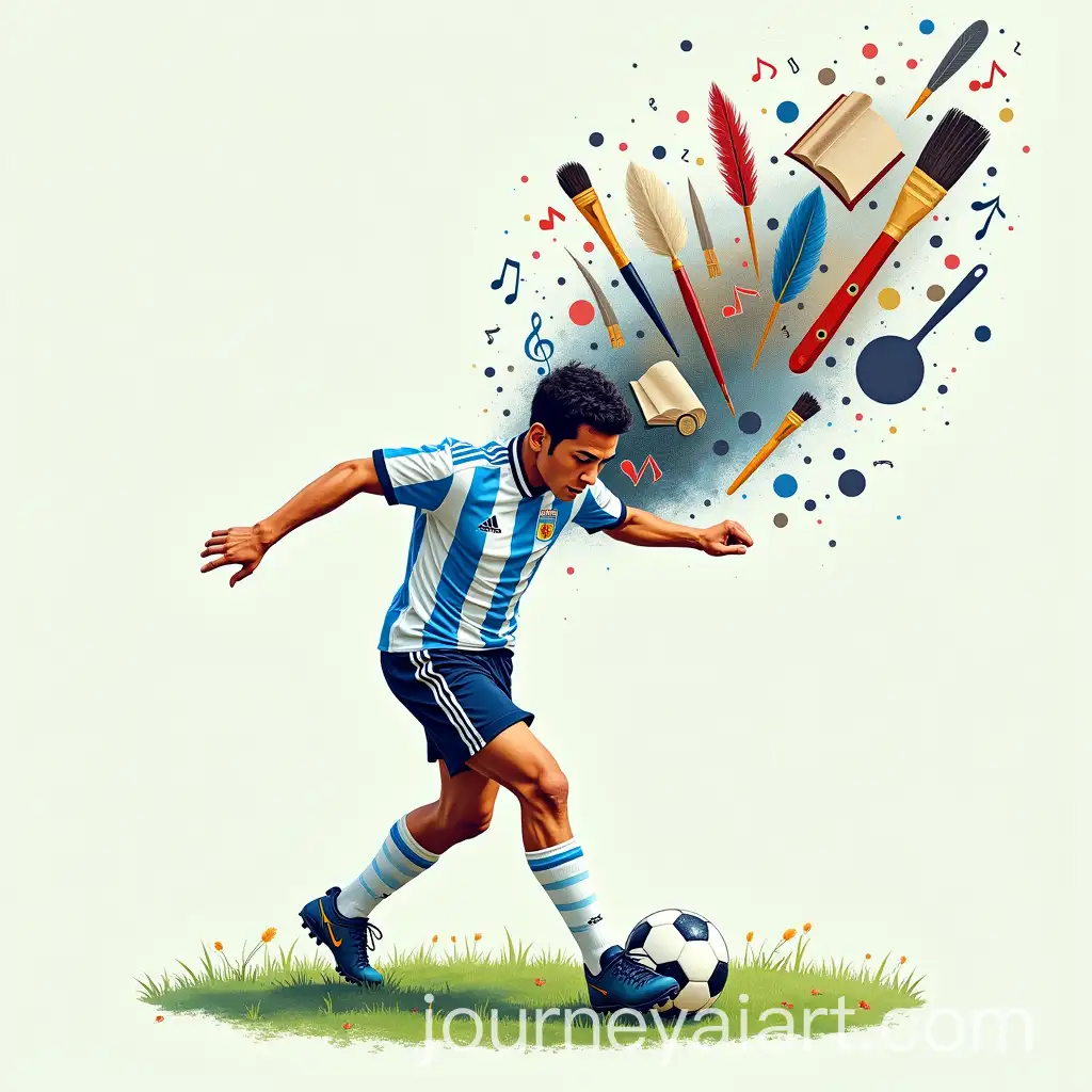 Football-Player-Kicking-a-Ball-with-Cultural-Elements-Like-Tango-Music-and-Art