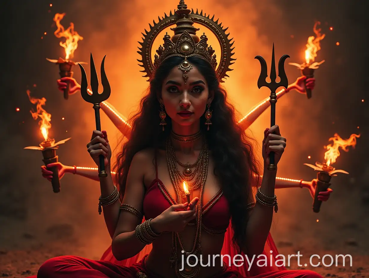 Devi-Mata-Portrait-in-Traditional-Artistic-Style