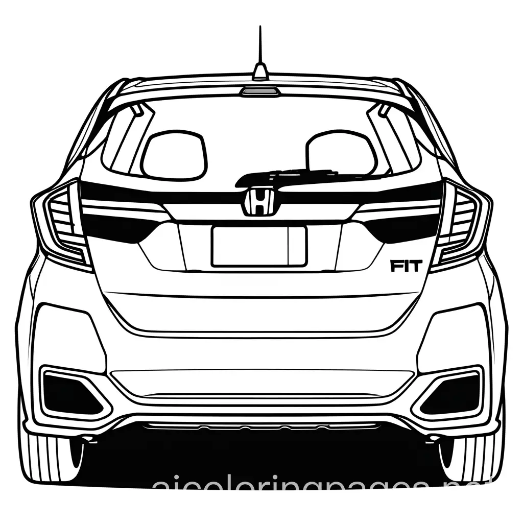 Honda-Fit-Front-Grille-Coloring-Page