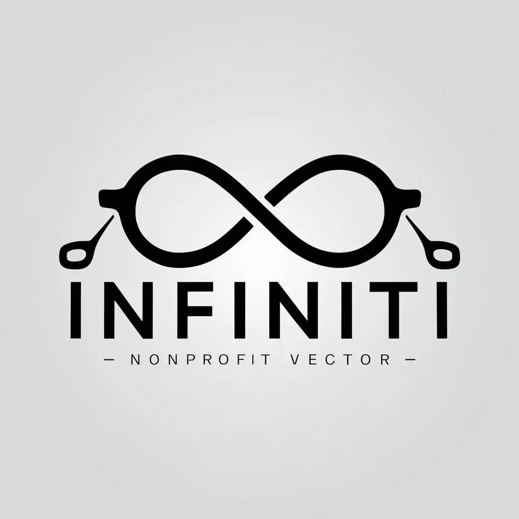 LOGO Design for INFINITI Infinity Sign Eyeglasses Symbol for Nonprofit Industry