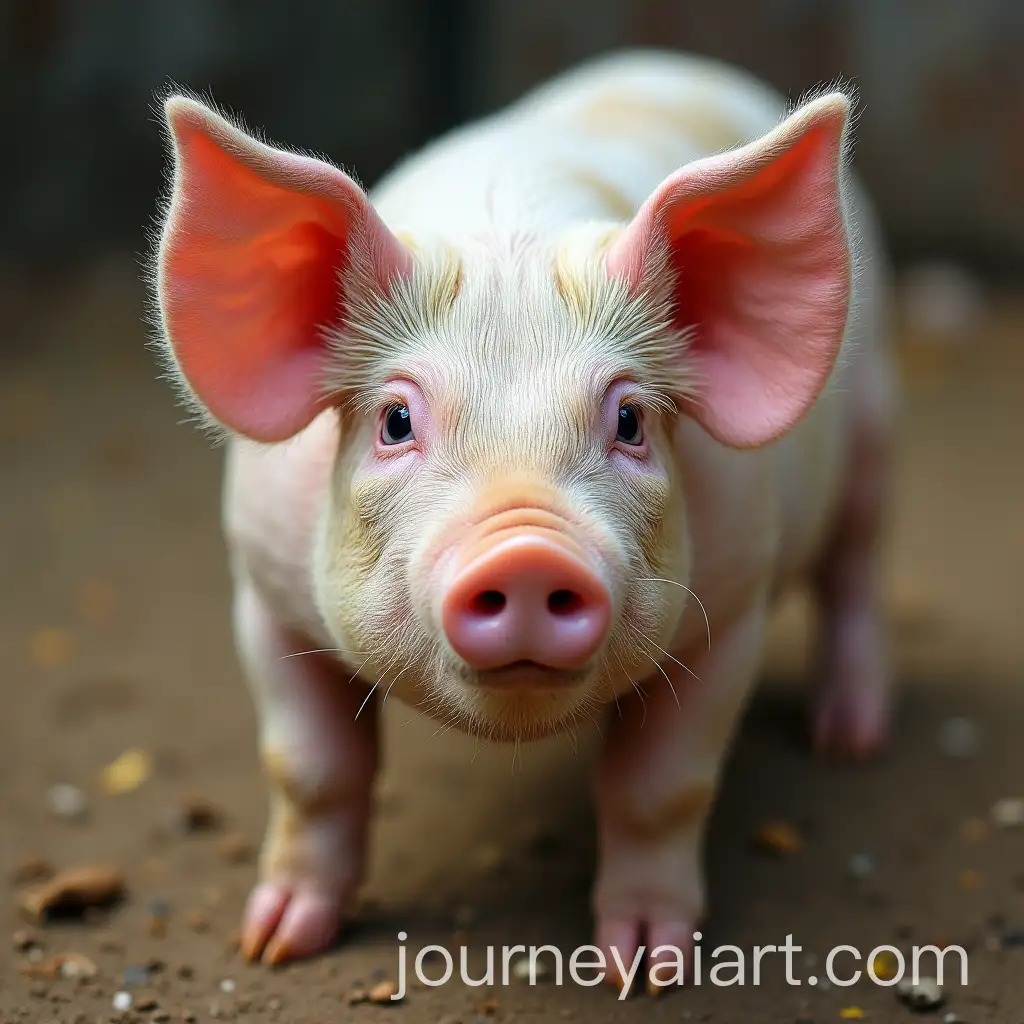 Charming-Pig-in-a-Serene-Pastoral-Landscape