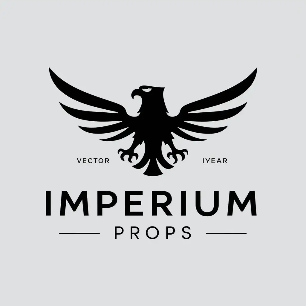 LOGO-Design-for-Imperium-Props-Minimalistic-Eagle-Emblem-in-Entertainment-Industry